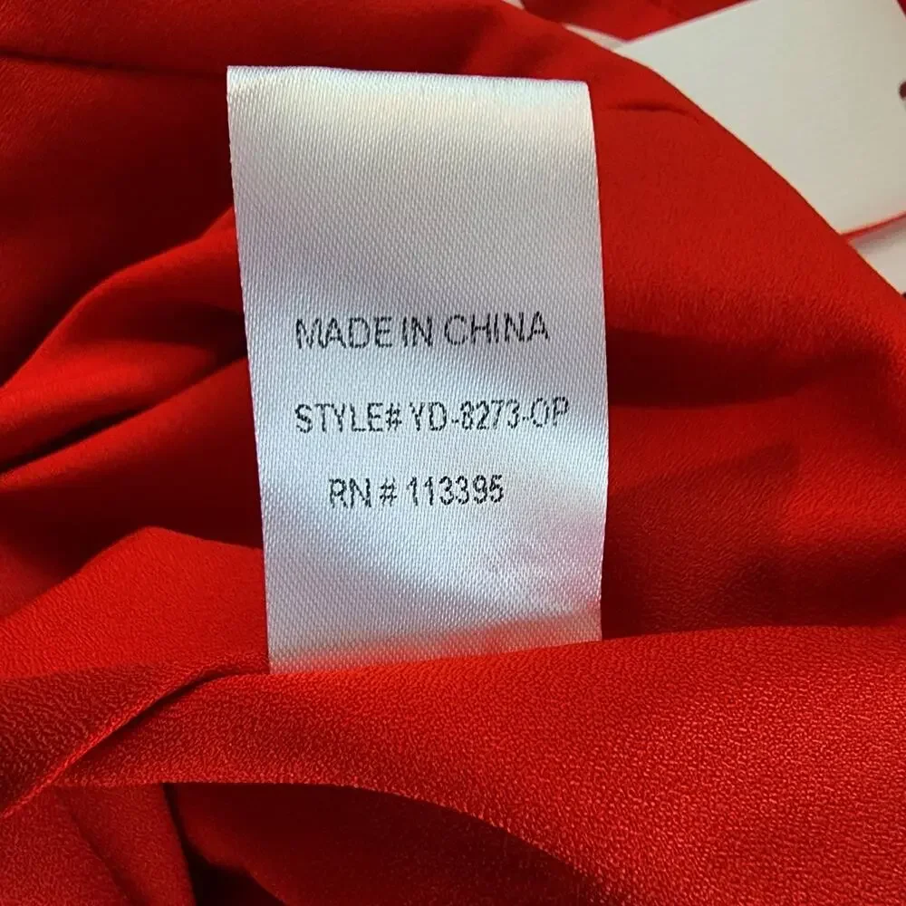 NWT Harlyn Pleated Mix Media Colorblock Evening Dress | Women's L